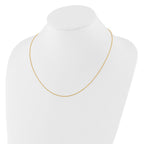 FJC Finejewelers 14 kt Yellow Gold Adjustable Sparkle Singapore Chain 22 Inches x 0.95 mm
