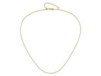 FJC Finejewelers 14 kt Yellow Gold Adjustable Sparkle Singapore Chain 22 Inches x 0.95 mm