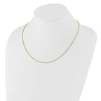 FJC Finejewelers 14 kt Yellow Gold Adjustable Round Box Chain 22 Inches x 1.35 mm