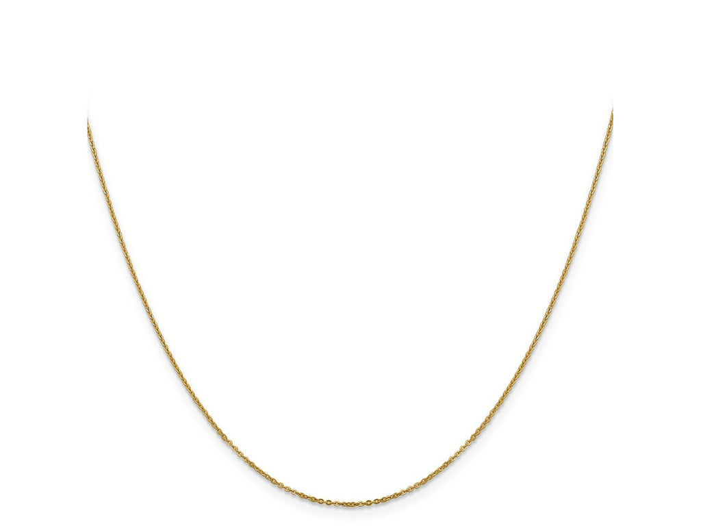 FJC Finejewelers 14 kt Yellow Gold Flat Cable Chain 22 Inches x 1.1 mm