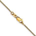 FJC Finejewelers 14 kt Yellow Gold Spiga (Wheat) Chain 22 Inches x 1 mm