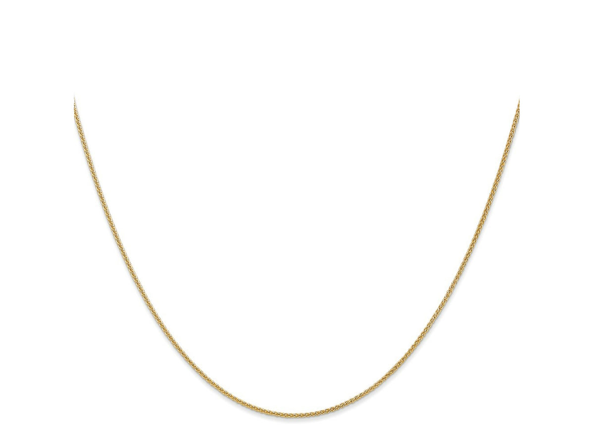 FJC Finejewelers 14 kt Yellow Gold Spiga (Wheat) Chain 22 Inches x 1 mm