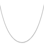 FJC Finejewelers 14 kt White Gold Flat Cable Chain 22 Inches x 1.1 mm