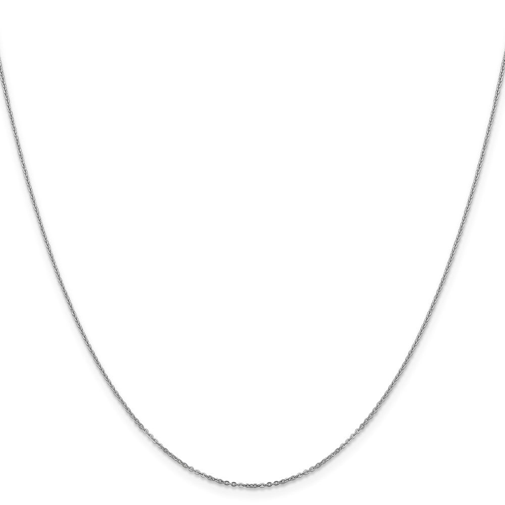 FJC Finejewelers 14 kt White Gold Flat Cable Chain 22 Inches x 1.1 mm