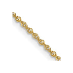 FJC Finejewelers 14 kt Yellow Gold Sparkle Singapore Chain 24 Inches x 1 mm