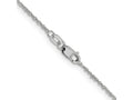 FJC Finejewelers 14 kt White Gold Sparkle Singapore Chain 22 Inches x 1 mm