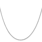 FJC Finejewelers 14 kt White Gold Sparkle Singapore Chain 24 Inches x 1 mm