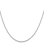 FJC Finejewelers 14 kt White Gold Sparkle Singapore Chain 24 Inches x 1.3 mm