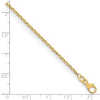 FJC Finejewelers 18 kt Yellow Gold 18K Bright Cut Cable Chain 16 Inches x 1.5 mm