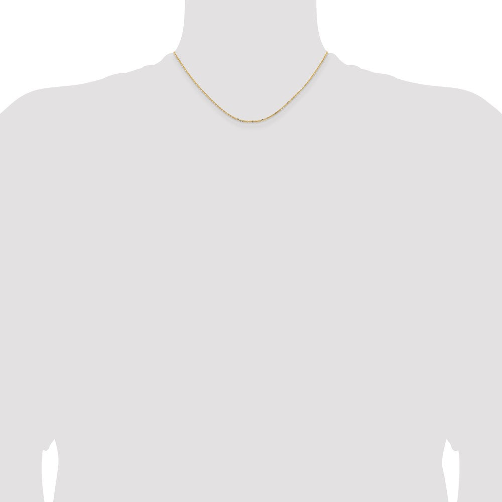 FJC Finejewelers 18 kt Yellow Gold 18K Bright Cut Cable Chain 16 Inches x 1.5 mm