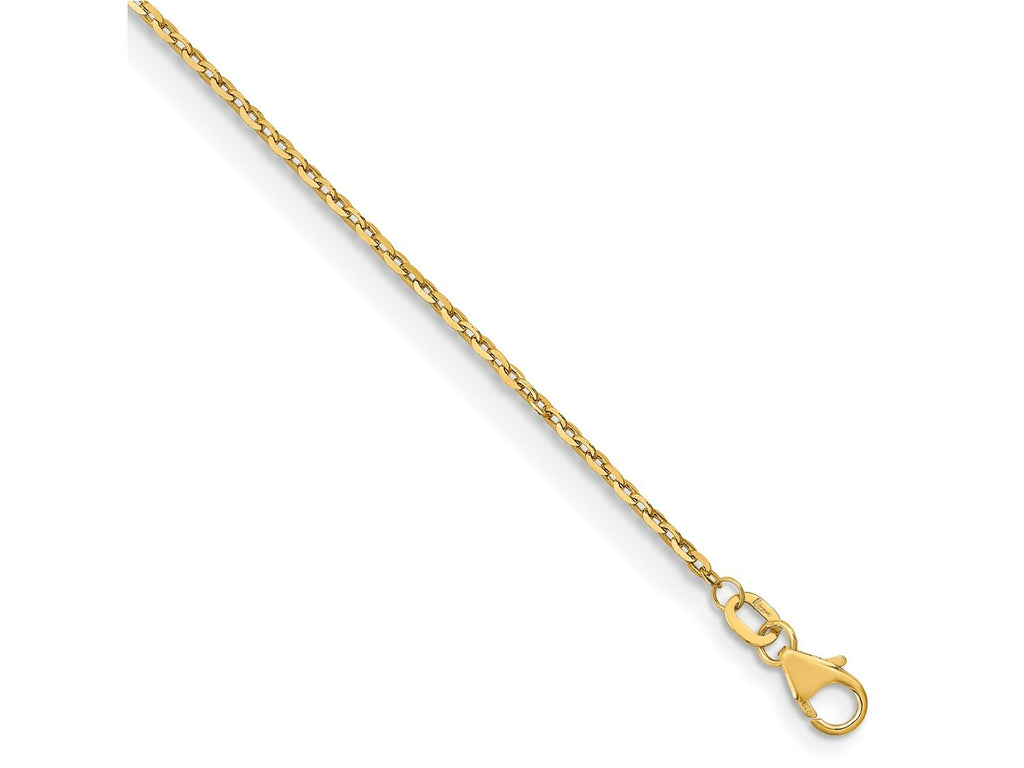 FJC Finejewelers 18 kt Yellow Gold 18K Bright Cut Cable Chain 16 Inches x 1.5 mm