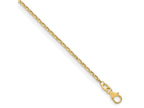 FJC Finejewelers 18 kt Yellow Gold 18K Bright Cut Cable Chain 18 Inches x 1.5 mm