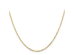 FJC Finejewelers 18 kt Yellow Gold Bright Cut Cable Chain 20 Inches x 1.5 mm
