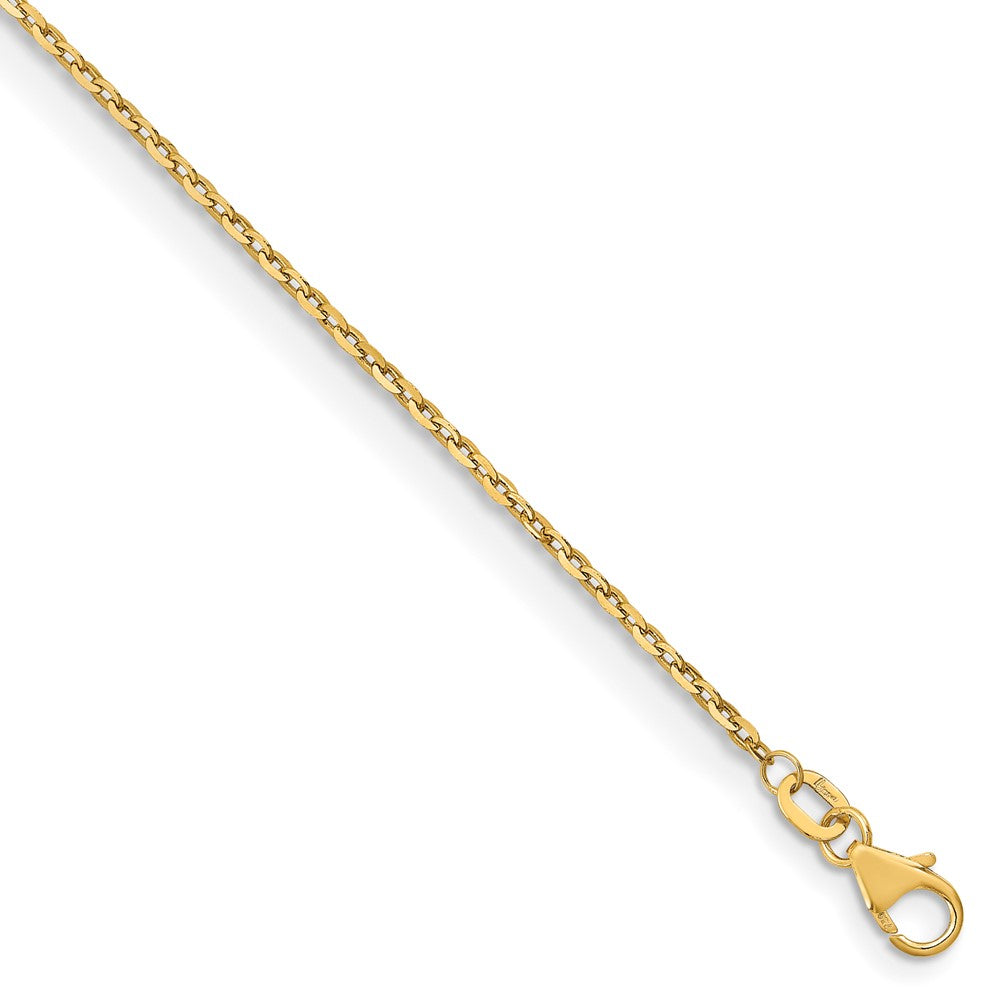 FJC Finejewelers 18 kt Yellow Gold Bright Cut Cable Chain 24 Inches x 1.5 mm