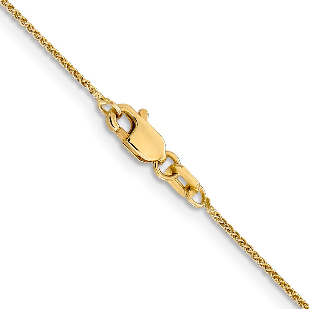 FJC Finejewelers 14 kt Yellow Gold Spiga (Wheat) Chain 22 Inches x 0.8 mm
