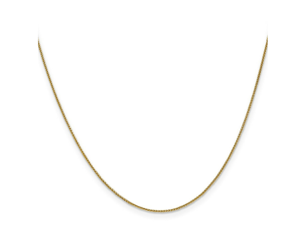 FJC Finejewelers 14 kt Yellow Gold Spiga (Wheat) Chain 22 Inches x 0.8 mm