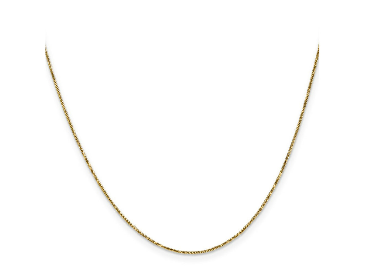 FJC Finejewelers 14 kt Yellow Gold Spiga (Wheat) Chain 22 Inches x 0.8 mm