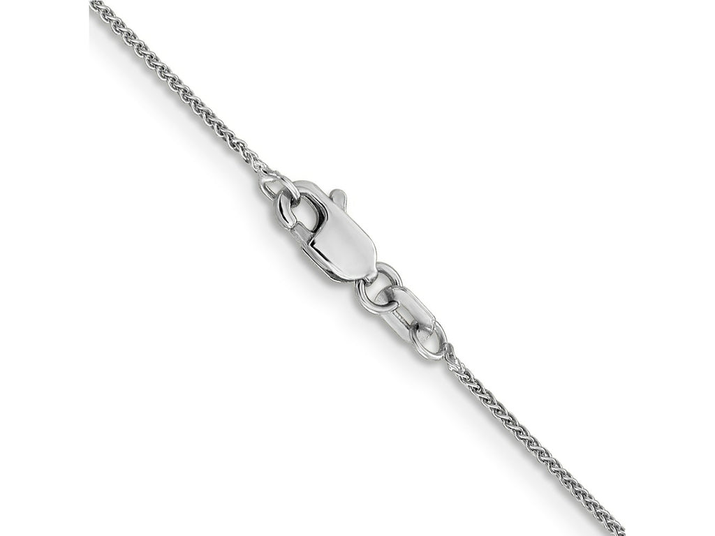 FJC Finejewelers 14 kt White Gold Spiga (Wheat) Chain 22 Inches x 0.8 mm
