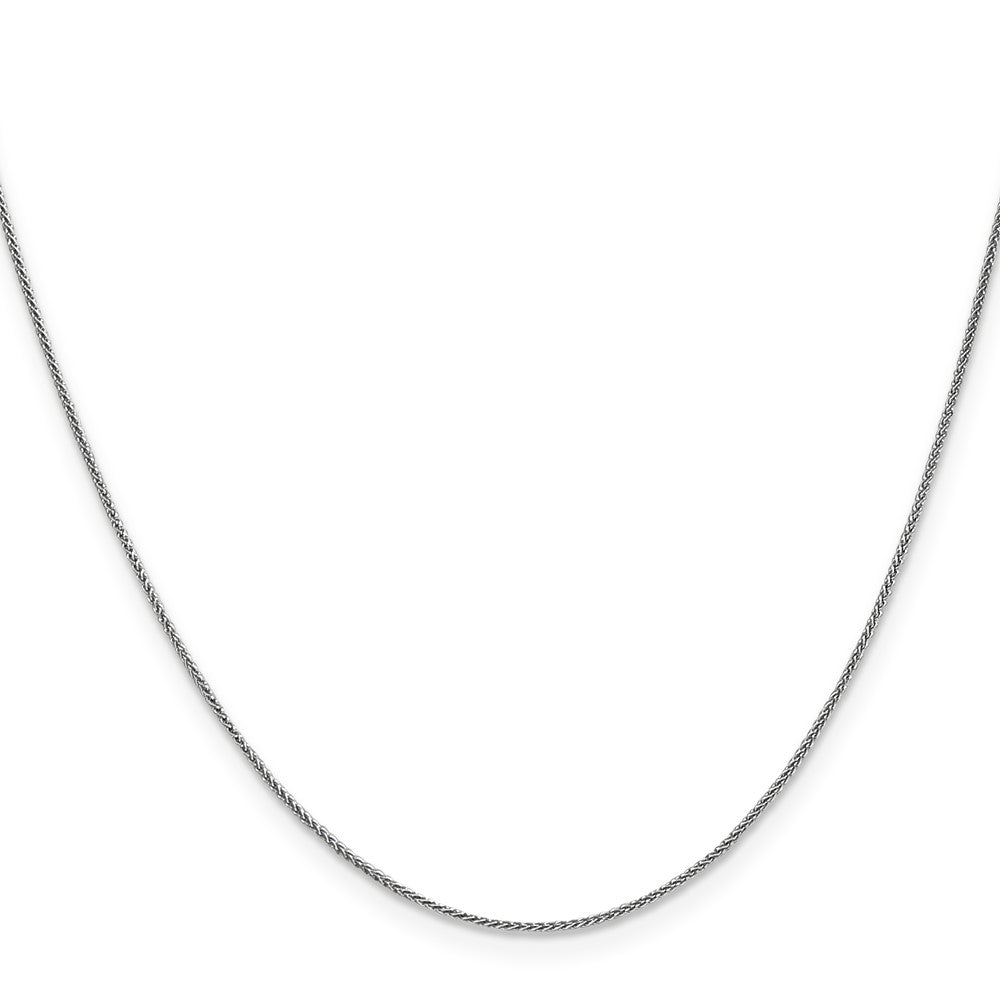 FJC Finejewelers 14 kt White Gold Spiga (Wheat) Chain 24 Inches x 0.8 mm