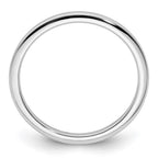FJC Finejewelers 10 kt White Gold 1.2mm Half Round Stackable Band Ring