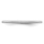FJC Finejewelers 10 kt White Gold 1.2mm Bead Stackable Band Ring