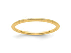 FJC Finejewelers 10 kt Yellow Gold 1.2mm Bead Stackable Band Size Ring