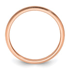 FJC Finejewelers 10 kt Rose Gold 1.2mm Milgrain Stackable Band Ring
