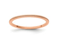 FJC Finejewelers 10 kt Rose Gold 1.2mm Milgrain Stackable Band Ring