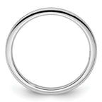 FJC Finejewelers 10 kt White Gold 1.2mm Milgrain Stackable Band Ring