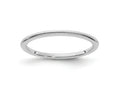 FJC Finejewelers 10 kt White Gold 1.2mm Milgrain Stackable Band Ring