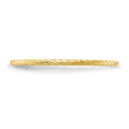 FJC Finejewelers 10 kt Yellow Gold 1.2mm Twisted Wire Pattern Stackable Band Ring