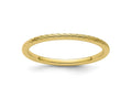 FJC Finejewelers 10 kt Yellow Gold 1.2mm Twisted Wire Pattern Stackable Band Ring
