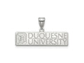 LogoArt 10 kt White Gold Duquesne University Large Charm 24 x 27 mm