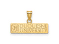 LogoArt 10 kt Yellow Gold Duquesne University Medium Charm 18 x 18 mm