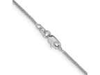 FJC Finejewelers 14 kt White Gold Spiga Bright Cut Quadra Wheat Chain 22 Inches x 0.8 mm