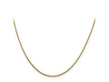 FJC Finejewelers 14 kt Yellow Gold Spiga Bright Cut Quadra Wheat Chain 22 Inches x 0.8 mm
