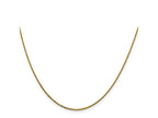 FJC Finejewelers 14 kt Yellow Gold Spiga Bright Cut Quadra Wheat Chain 22 Inches x 0.8 mm