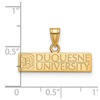 LogoArt 14 kt Yellow Gold Duquesne University Medium Charm 18 mm