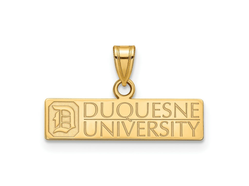 LogoArt 14 kt Yellow Gold Duquesne University Medium Charm 18 mm