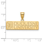 LogoArt 14 kt Yellow Gold Duquesne University Large Charm 24 x 27 mm