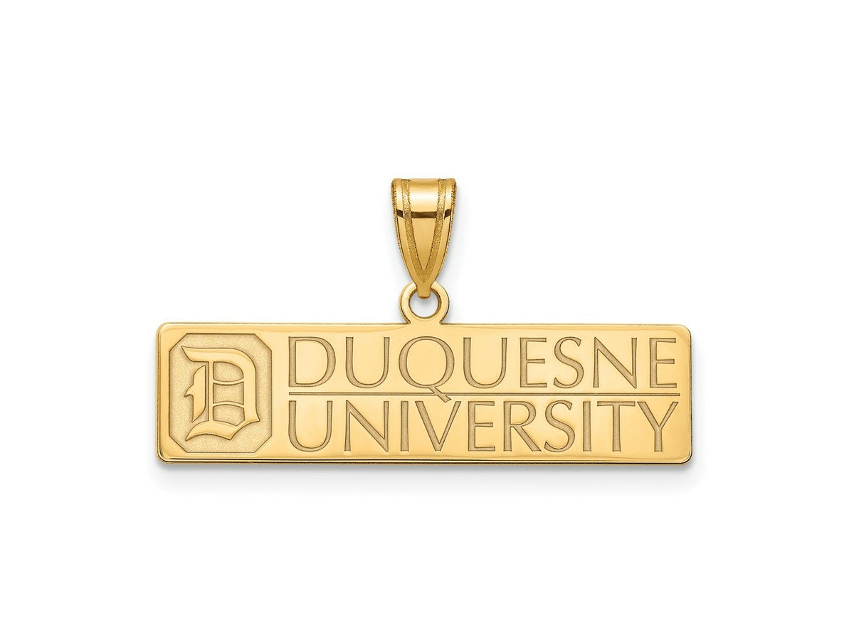 LogoArt 14 kt Yellow Gold Duquesne University Large Charm 24 x 27 mm