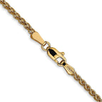 FJC Finejewelers 14 kt Yellow Gold Spiga (Wheat) Chain 22 Inches x 2.1 mm