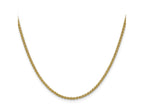 FJC Finejewelers 14 kt Yellow Gold Spiga (Wheat) Chain 22 Inches x 2.1 mm