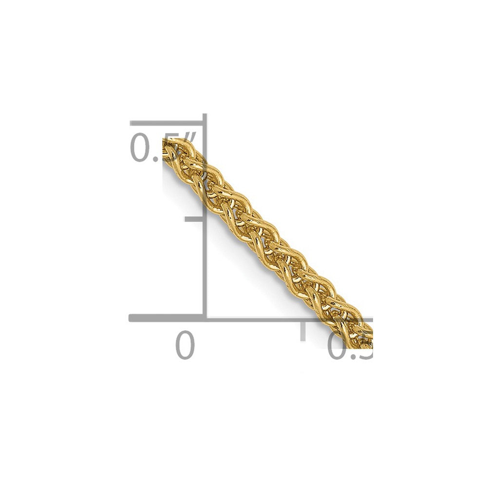 FJC Finejewelers 14 kt Yellow Gold Spiga (Wheat) Chain 30 Inches x 2.1 mm