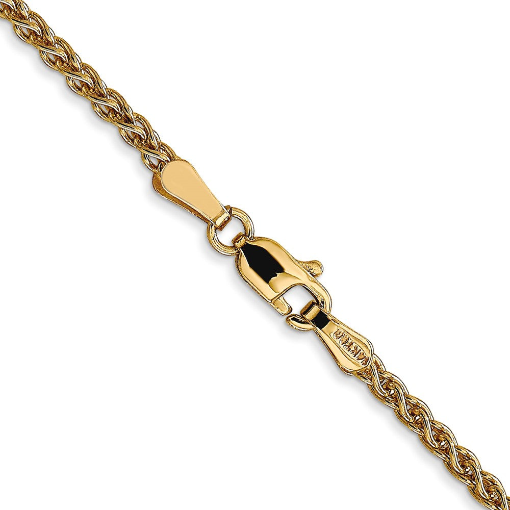 FJC Finejewelers 14 kt Yellow Gold Spiga (Wheat) Chain 30 Inches x 2.1 mm