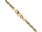 FJC Finejewelers 10 kt Yellow Gold Ultra Bright Cut Lightweight Rope Chain 20 Inches x 2.75 mm