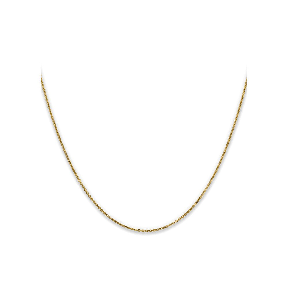 FJC Finejewelers 10 kt Yellow Gold Flat Cable Chain 18 Inches x 1.1 mm