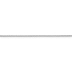 FJC Finejewelers 10 kt White Gold Flat Cable Chain 16 Inches x 1.1 mm