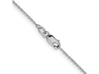 FJC Finejewelers 10 kt White Gold Flat Cable Chain 16 Inches x 1.1 mm
