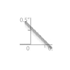 FJC Finejewelers 10 kt White Gold Flat Cable Chain 18 Inches x 1.1 mm